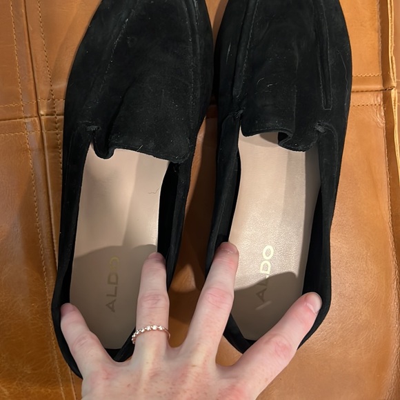 Aldo Black Suede Loafers - Picture 4 of 4